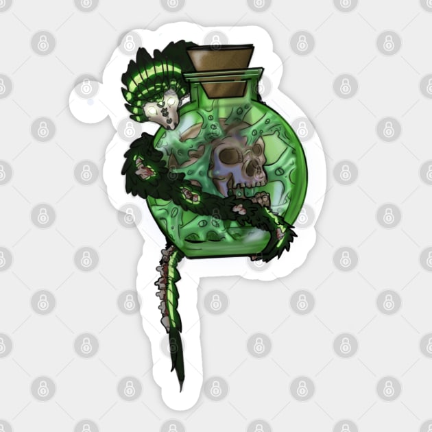 Witch doctor's potion Sticker by TheNeutralDragon